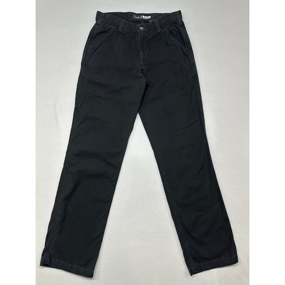 Carhartt Rugged Flex Relaxed Fit Canvas Work Pants Black 32x34 Workwear - Picture 8 of 15